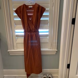 Brand new universal thread pumpkin brown maxi dress size xs